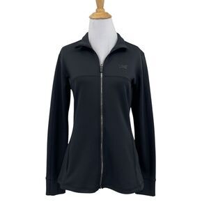 PXG Jacket Womens S Small Black Full Zip Softshell Thumbholes Stretch Golf